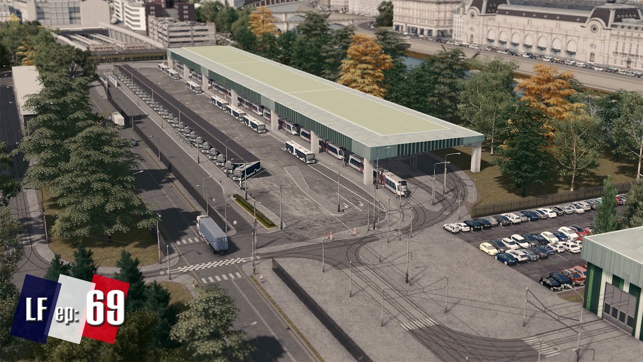 Cities Skylines: Little France - The Strasbourg Tram & Bus Depot 
