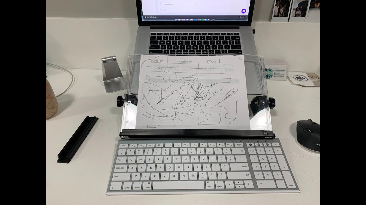 3M Adjustable Document Copy Holder In-line with Monitor Minimizing Head and Neck Movement,150 Amazon