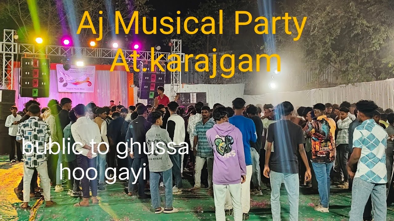 Aj Musical Party. From Karajgam Rajastani Tone Ke Sath full Moj & Dhol tarpa. Public 😡😡😡