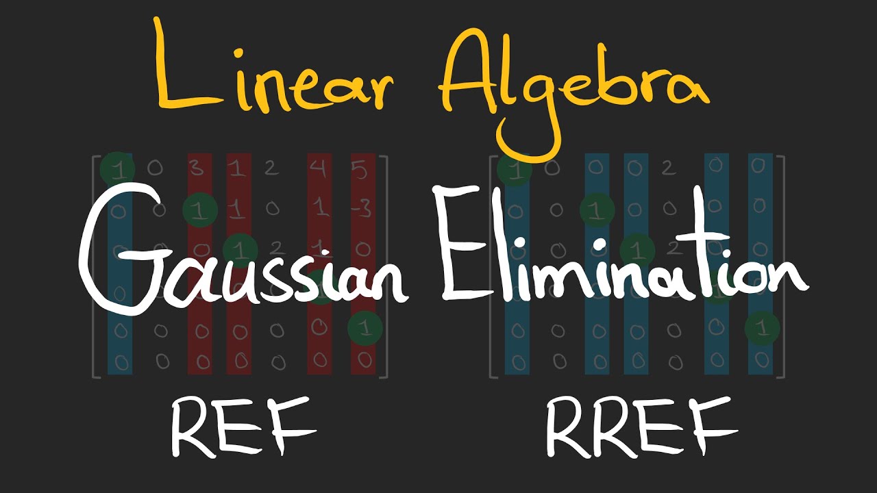 Объяснение формы эшелона строк: метод исключения Гаусса