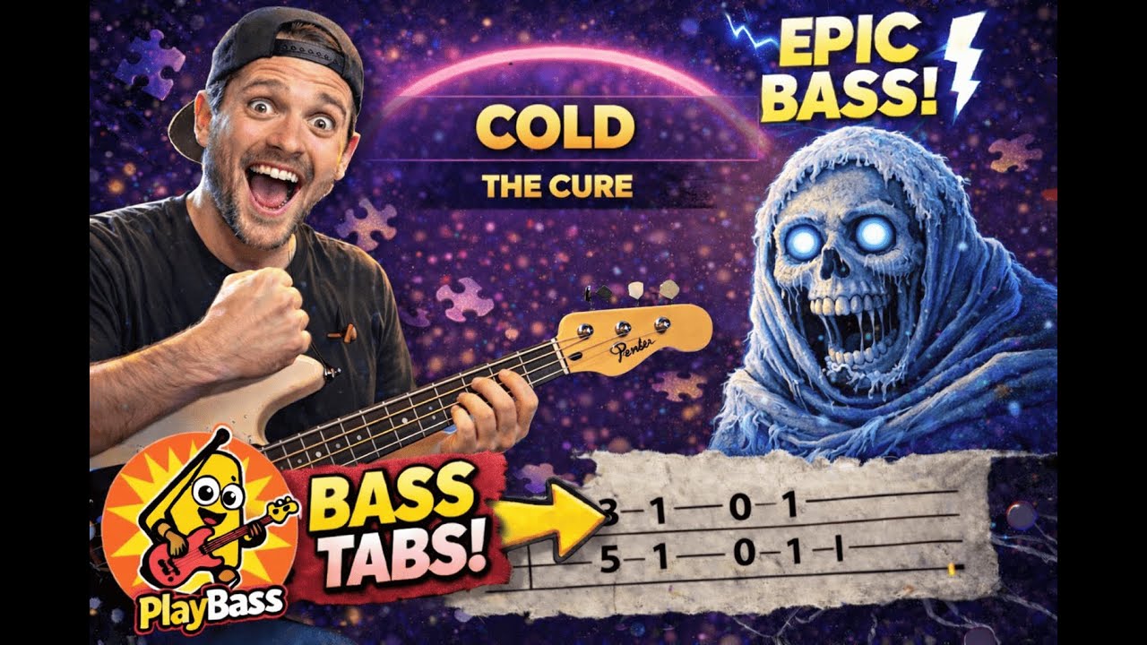 Cold - The Cure (Bass Cover + Tabs)