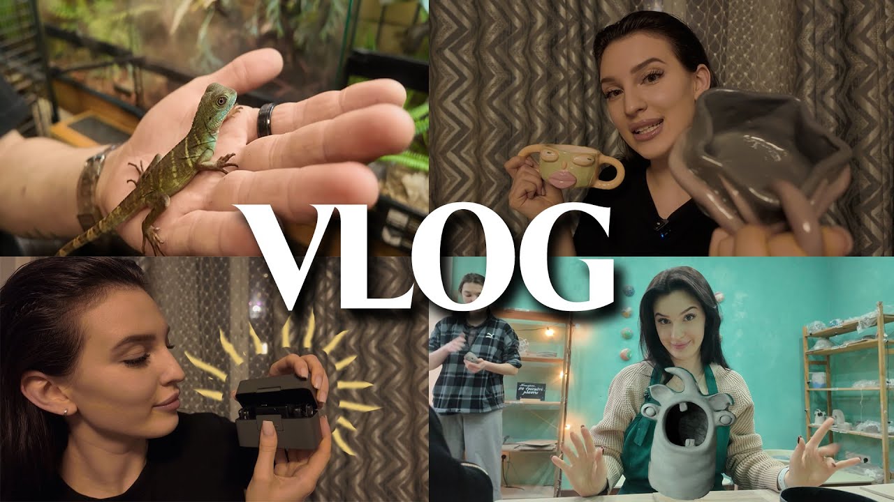ГОНЧАРНЫЙ VLOG // НАПАДЕНИЕ ПОПУГАЯ / МАСТЕР-КЛАСС / НОВЫЕ МИКРОФОНЫ DJI