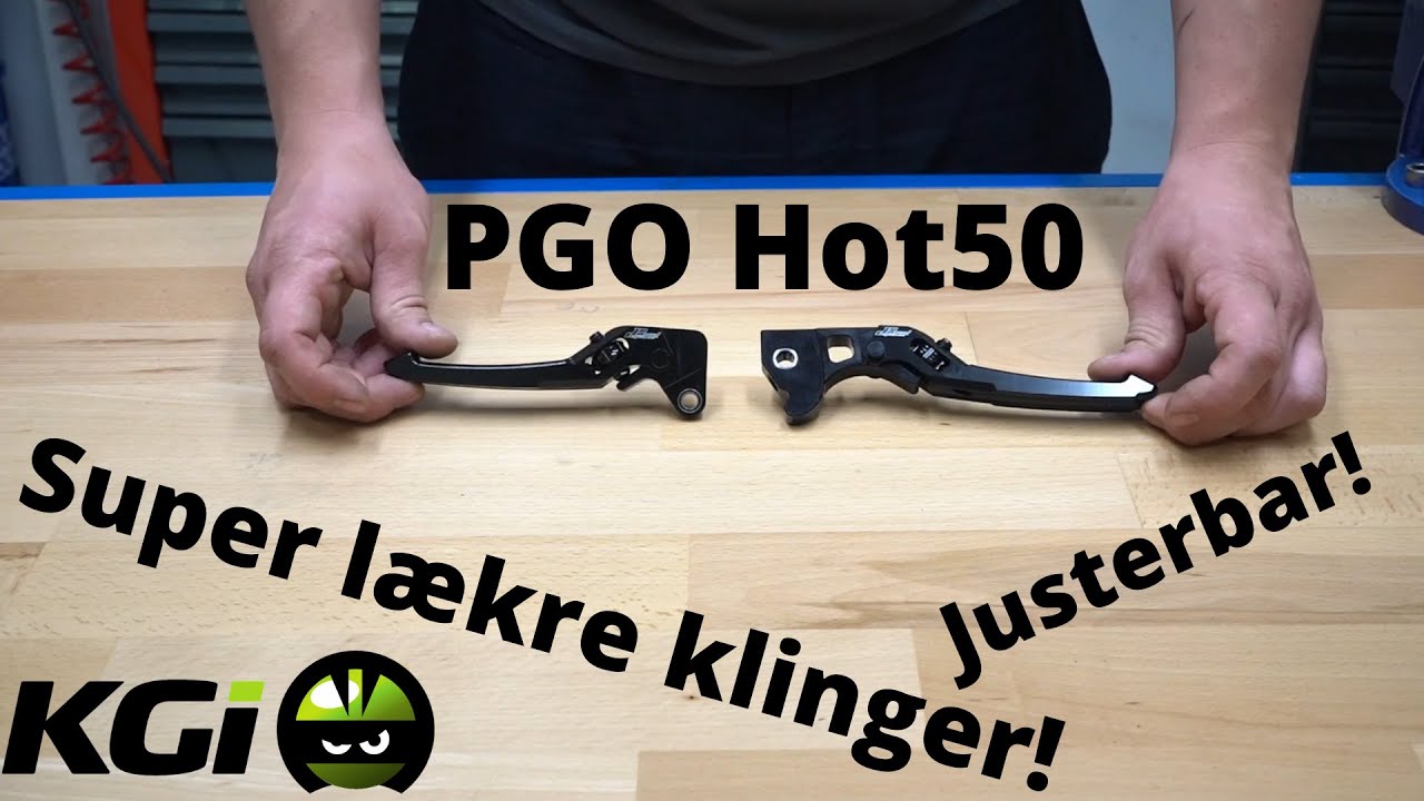 Produkt video med vores nye grebklinger + montering - PGO Hot50