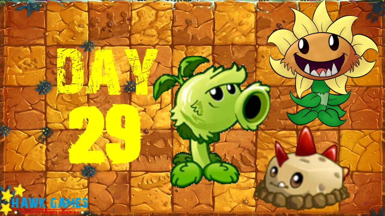 Plants vs Zombies 2 - Jurassic Marsh - Day 29 [Locked and Loaded II] No Premium