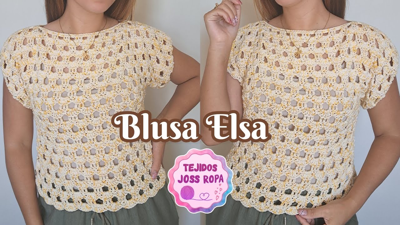Blusa Elsa tejida a crochet | Tejidos Joss ropa |