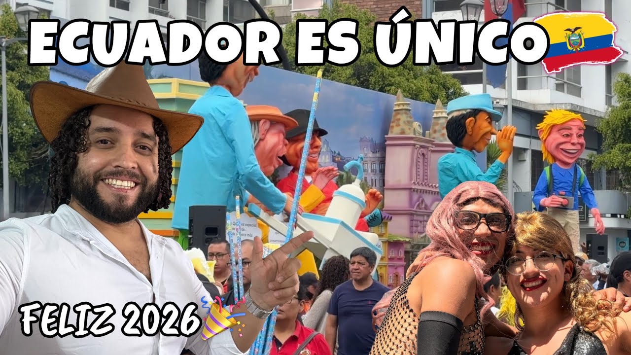 Despedir el AÑO NUEVO en ECUADOR es una LOCURA🍻| las tradiciones más EXTRAÑAS🇪🇨
