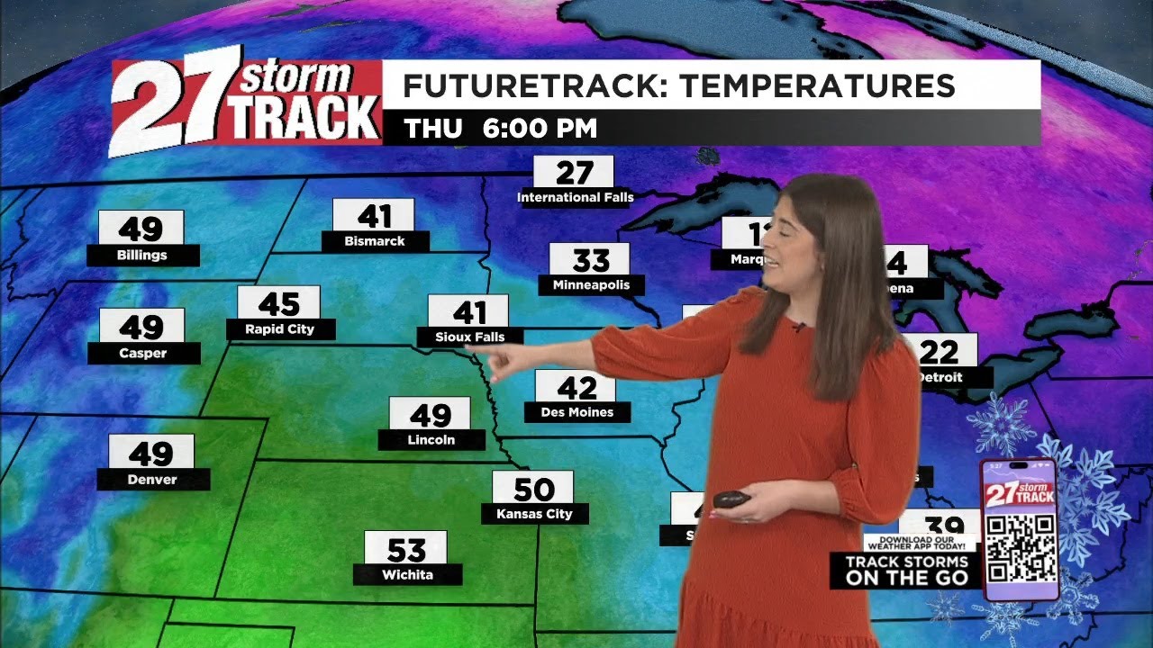 Continuing to track the 50s heading our way