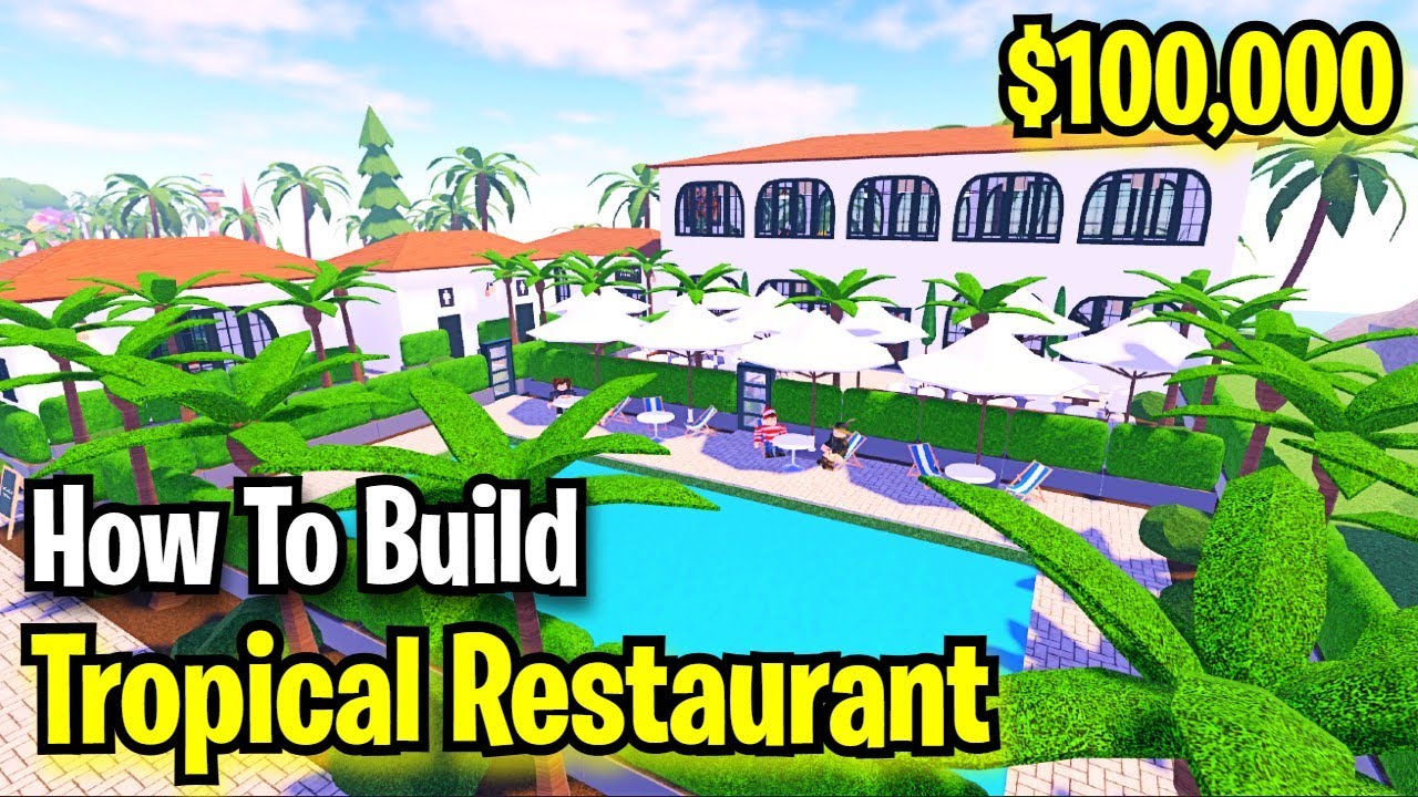 Restaurant Tycoon 3 ll Tropical Restaurant Design Idea (Tutorial) ll Roblox