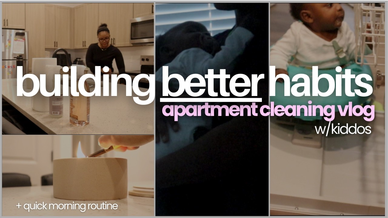 Resetting My Space and Mindset & Building Healthy Habits as a Mom of Two vlog