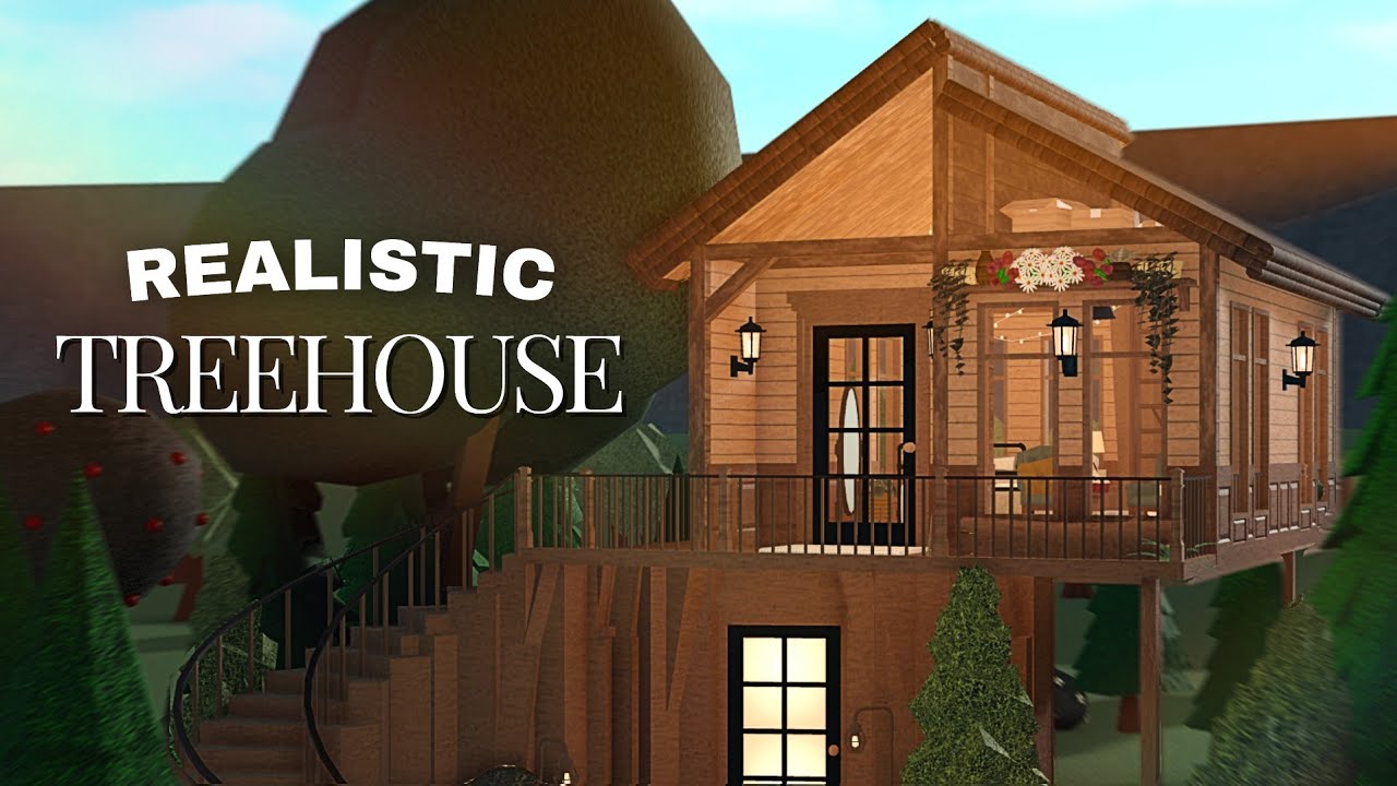 Building a REALISTIC TREEHOUSE in Bloxburg!