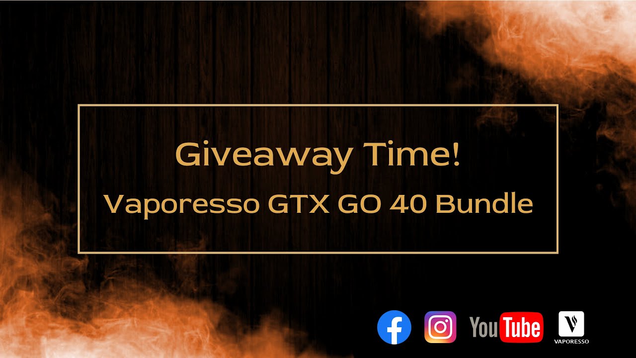 Vaporesso GTX GO 40 | Giveaway Winner | Vape This UK