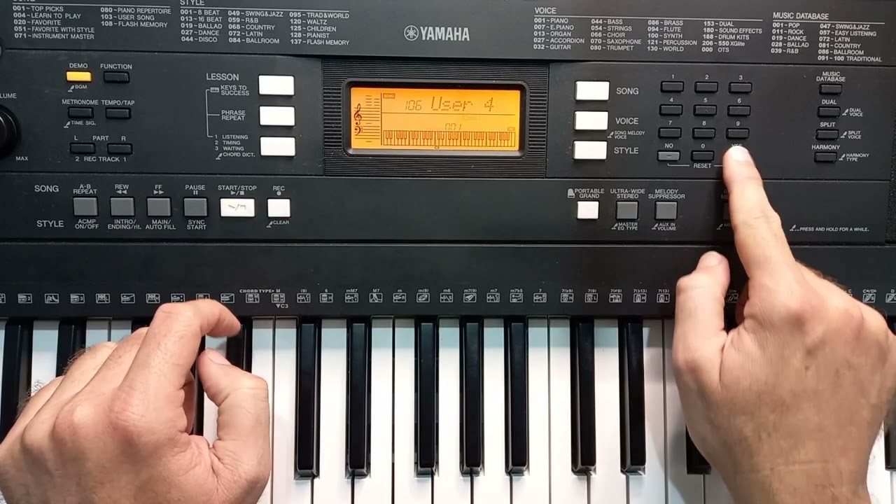 Bancos Voice - Style - Song |Teclado arranjador | Para iniciantes