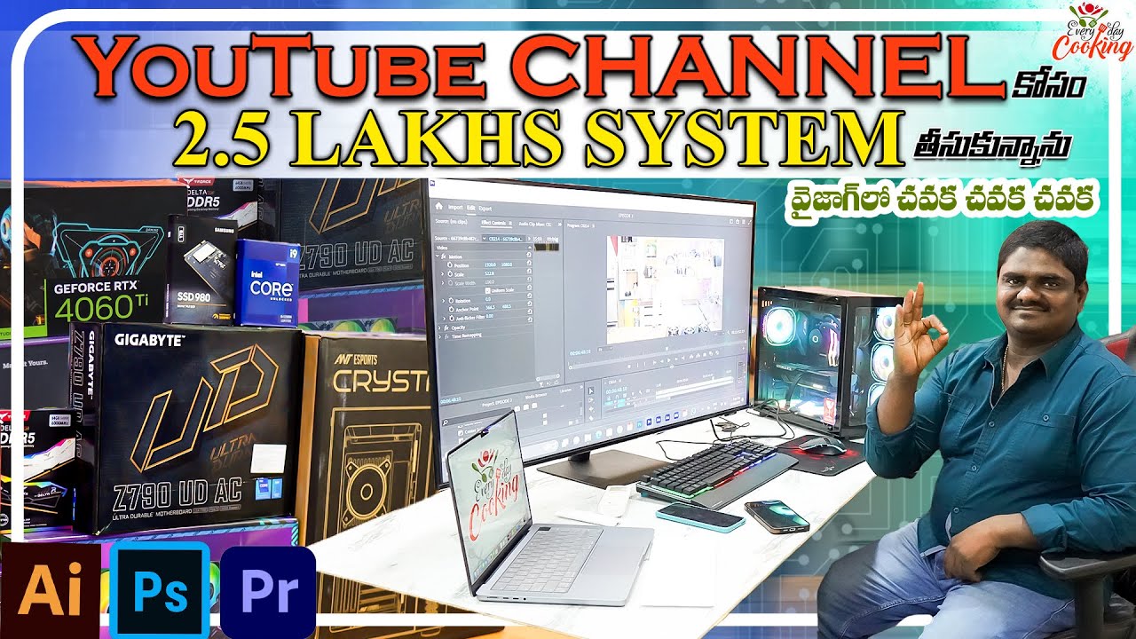 MY NEW PC SETUP || NAGESH CHEF ||