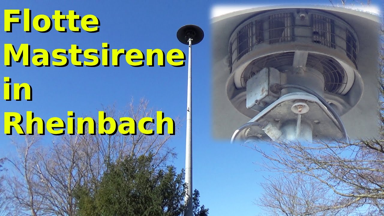 E57-Sirene mit Volldampf (trotz Minustemperaturen) | Probealarm Rheinbach | Sirenenprobe Feueralarm