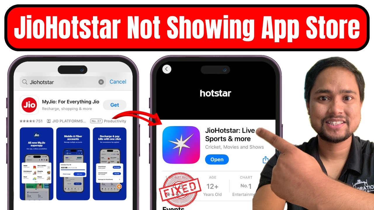🥲JioHotstar Not Showing in App Store Fixed | How to Download JioHotstar on iPhone/iPad | JioHotstar