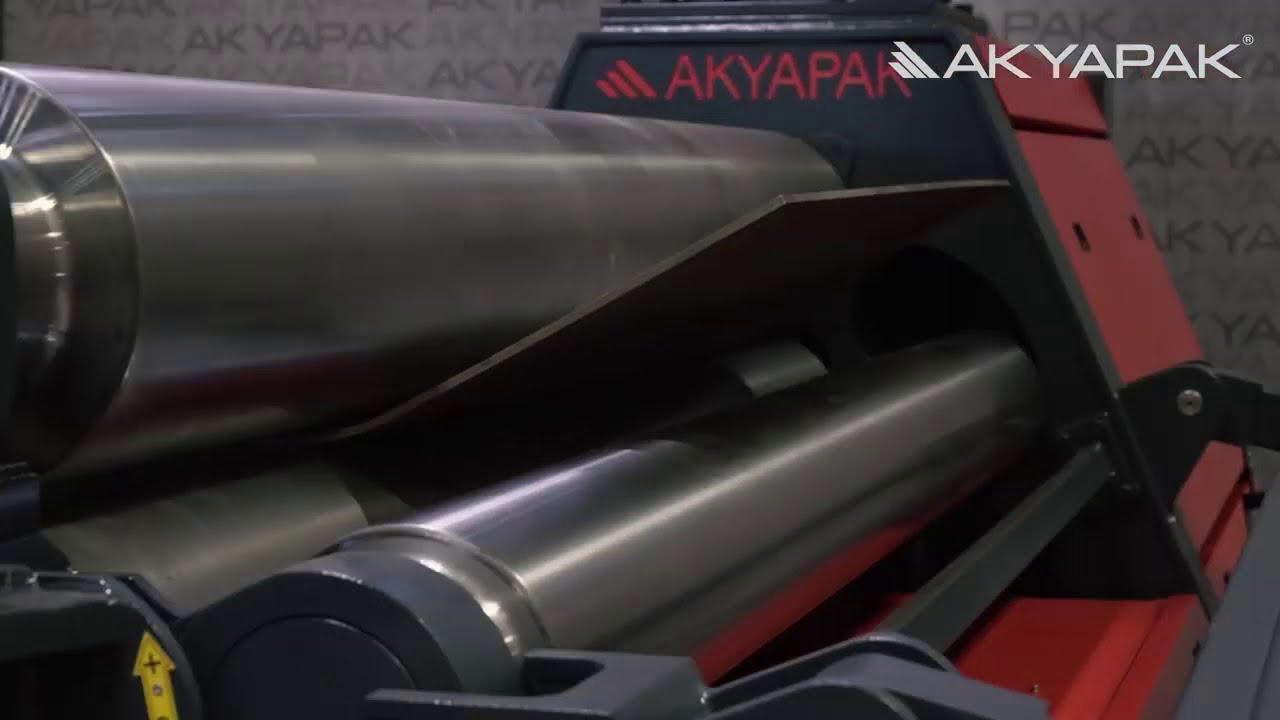 Вальцы гидравлические трехвалковые Akyapak серии AHK