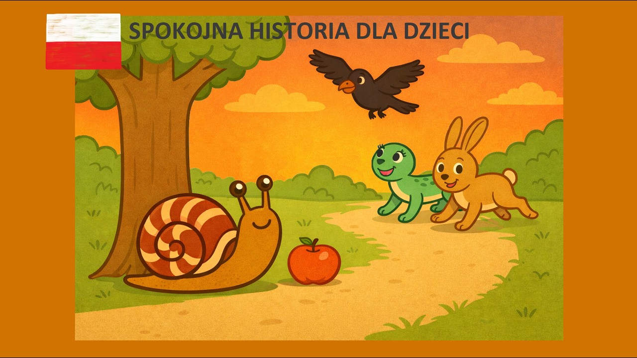 Ślimak Olek i wyścig po jabłko. - Kajtysiowe historie dla dzieci z morałem.