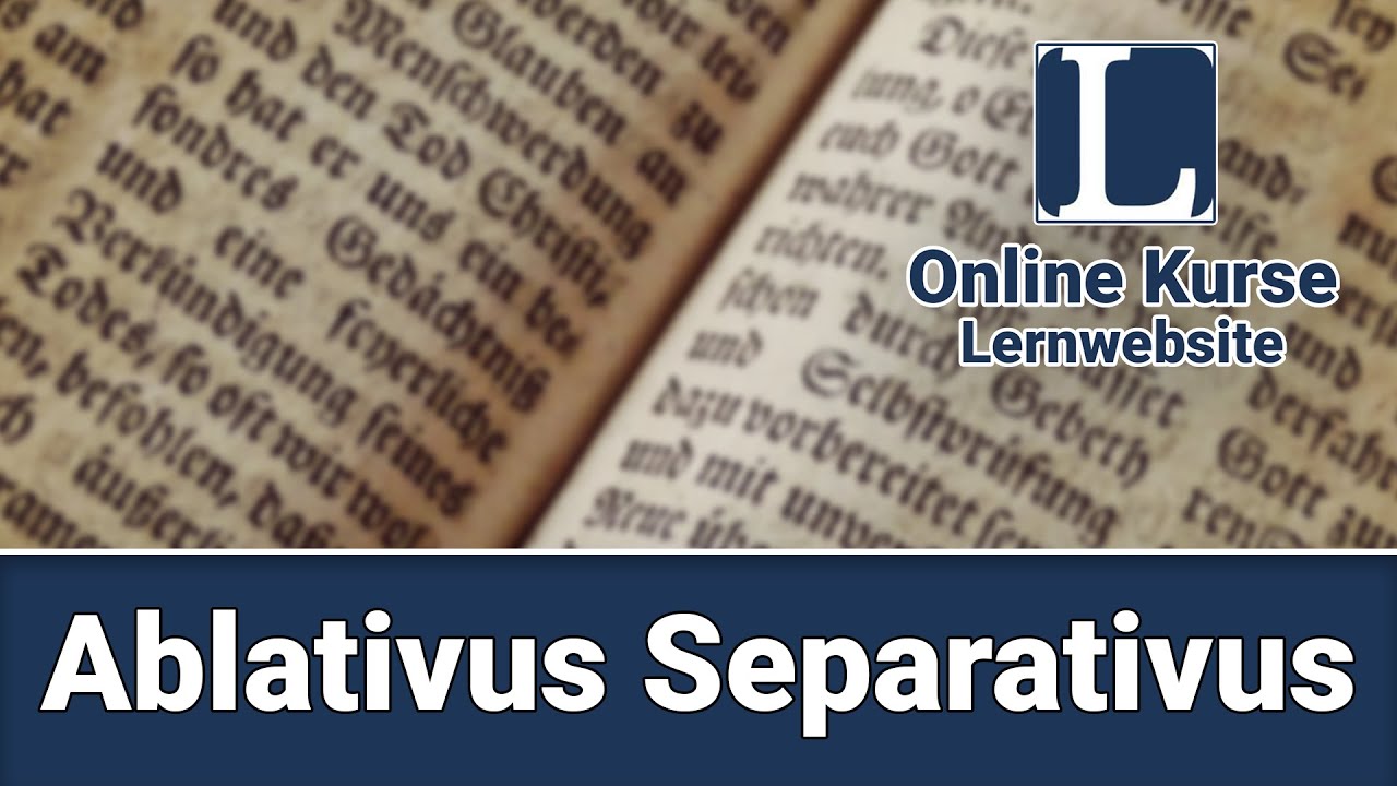Ablativus Separativus Beispiel - Erklärung!