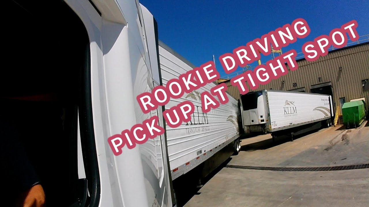 Rookie Trucking:  Navigating A Tight Spot for KLLM Transport | Load Pickup Vlog