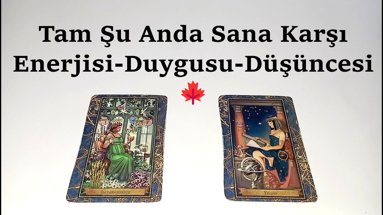 Tam Şu Anda Sana Karşı Enerjisi-Düşüncesi-Duygusu🍁Deste Seç🍁