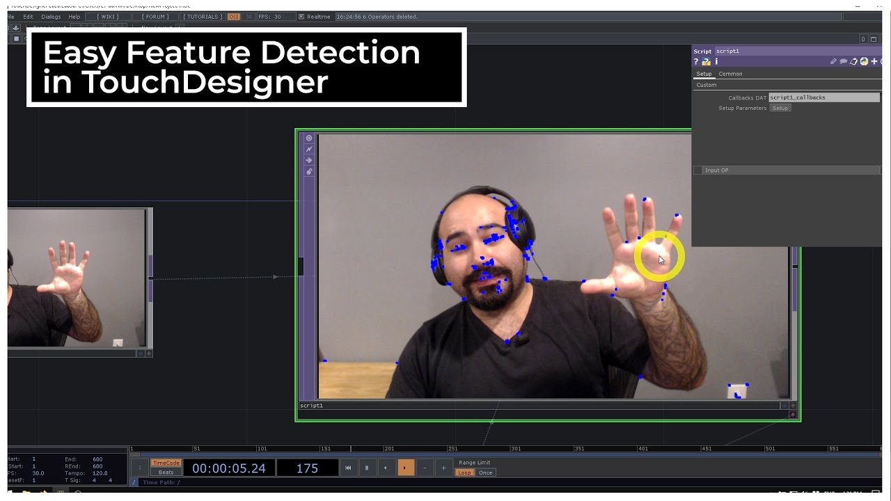Easy Feature Tracking with Script TOP and OpenCV in TouchDesigner - TouchDesigner Tutorial 025