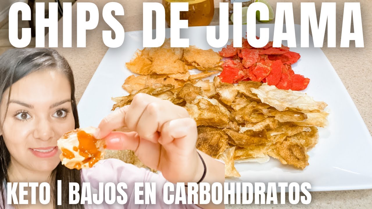 Chips de Jicama Bajos en Carbohidratos 😋😋