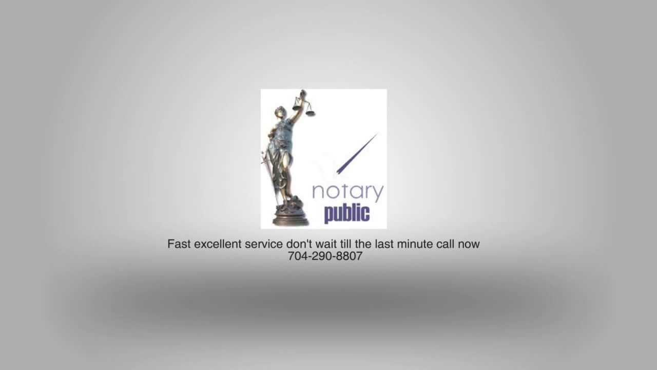 Quick Notary Public Union County Monroe NC