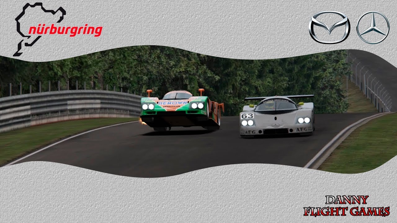 Mazda 787B vs Sauber Mercedes C9 @ Nordschleife