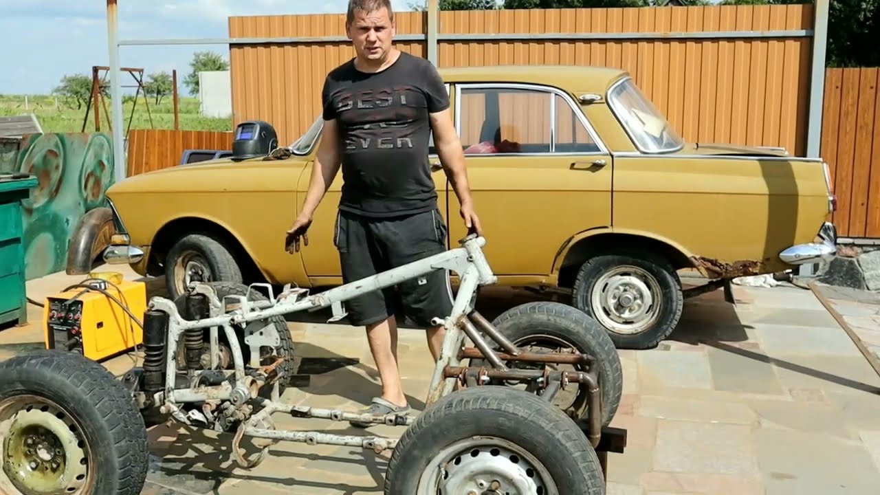 Сучасний квадроцикл з старого мотоцикла ч.2 Врізаю міст ваз для саморобного квадроцикла