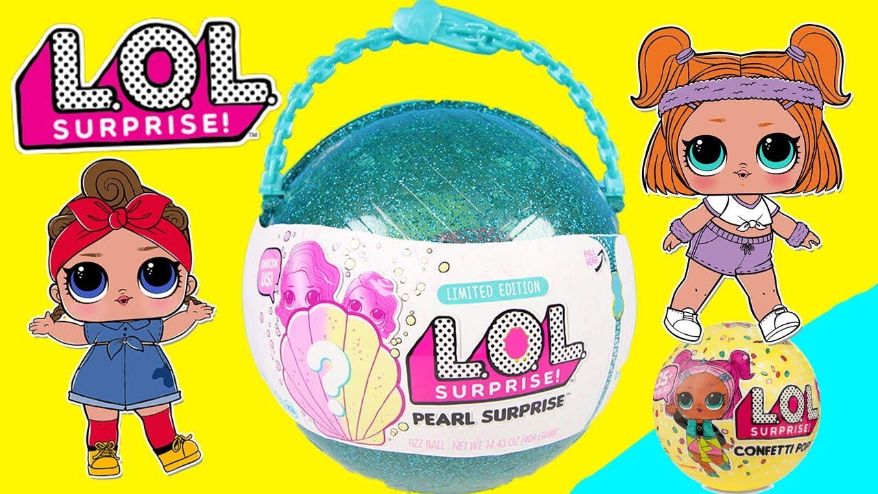 HUGE LOL Pearl Surprise Mermaid with Treasure and Real or Fake Confetti Pop | Ellie Sparkles