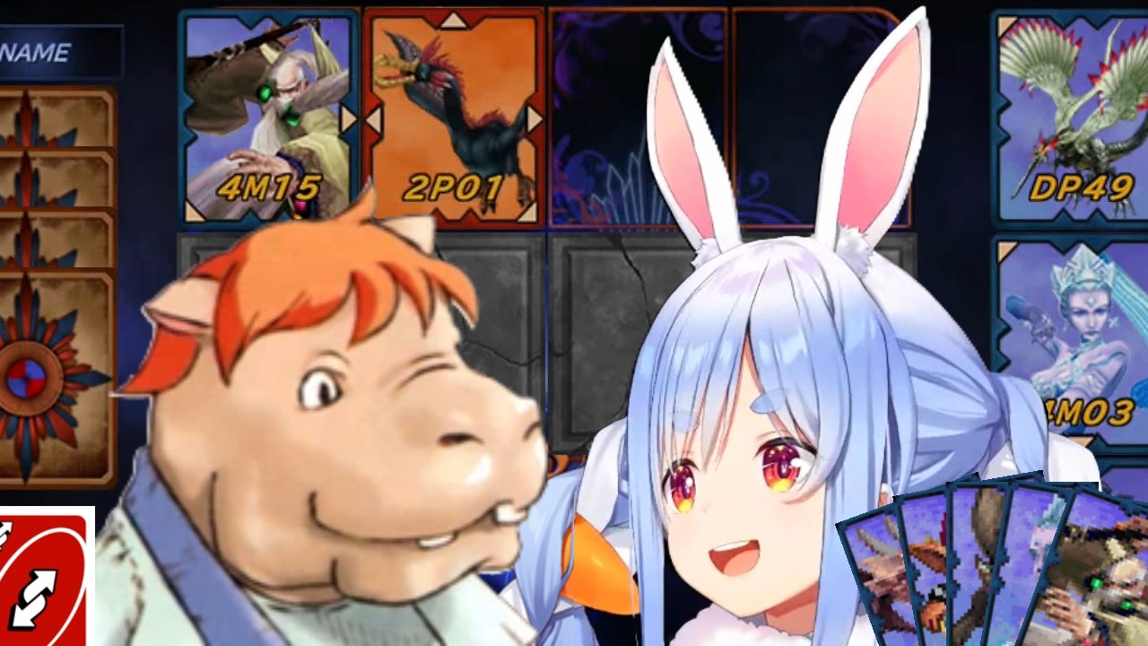 Pekora finds Hippaul's cards, tries to use them against him (FF9)  [Hololive/clip]