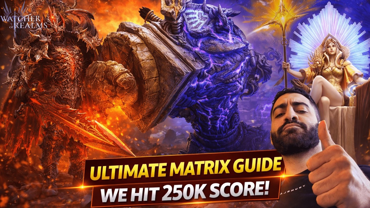 ULTIMATE MATRIX 250K SCORE GUIDE | Tips & Tricks To Boost Score! |Full Gear Guide| Watcher of Realms