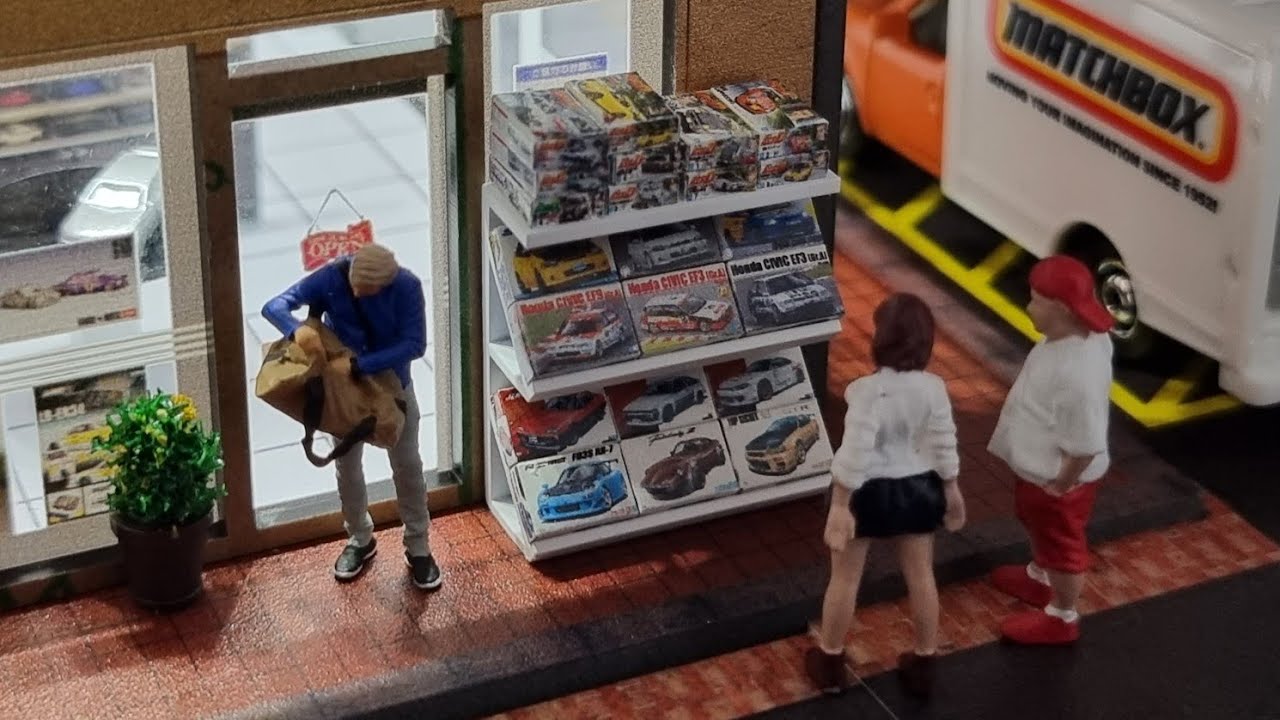 Next level 1/64 diorama accessories! Bring your diecast car to life ☝🏻#hotwheels #matchbox #diorama