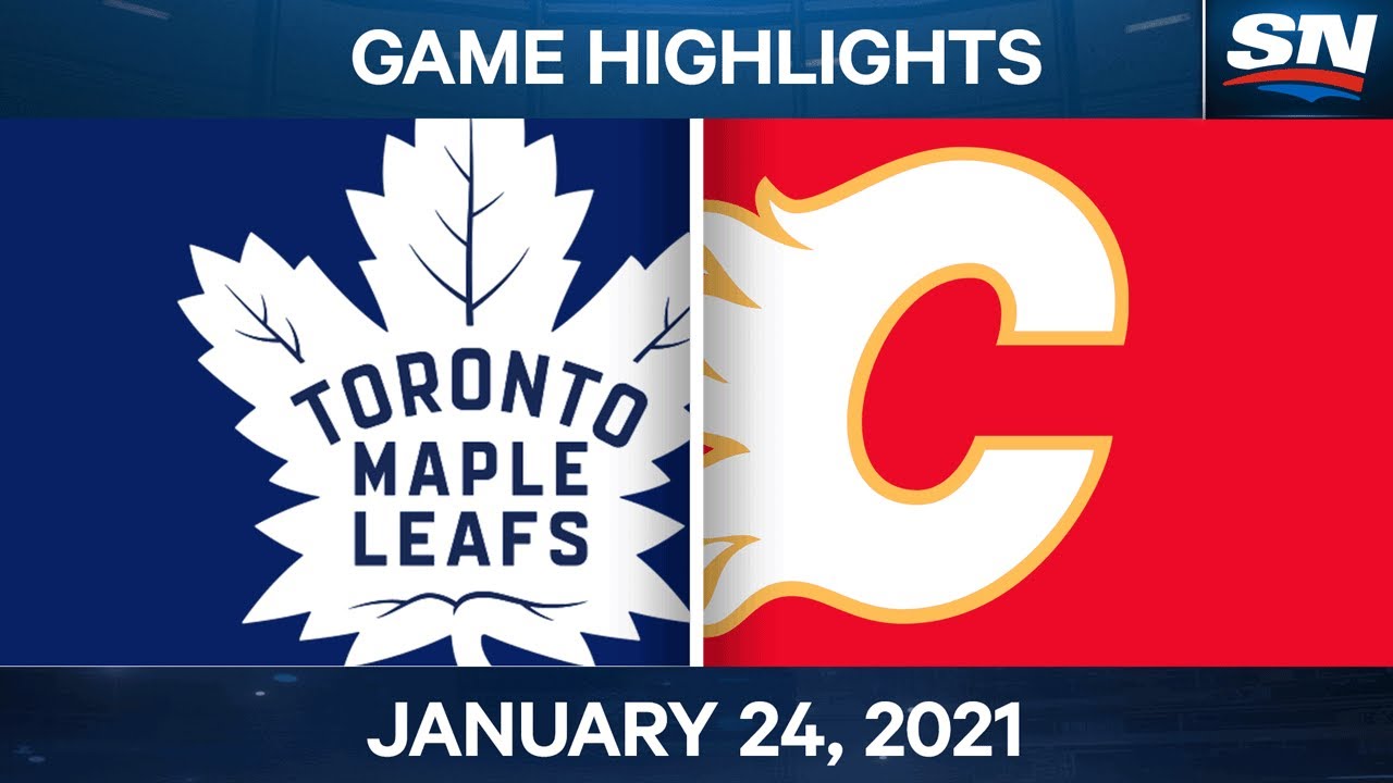 NHL Game Highlights | Maple Leafs vs. Flames - Jan. 24, 2021