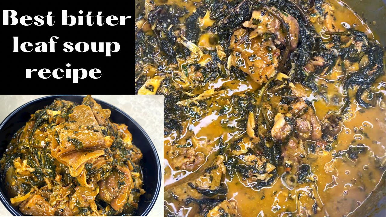 HOW TO MAKE BITTER LEAF SOUP/ ONUGBU SOUP RECIPE #bitterleafsoup #nigeriansoup