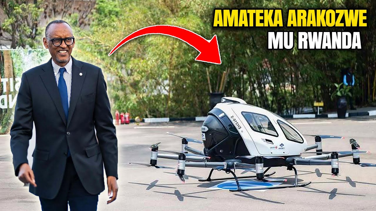 Taxi zigendera mukirere H.E Kagame akoze amateka muri africa mu Rwanda niho hambere babikoze 