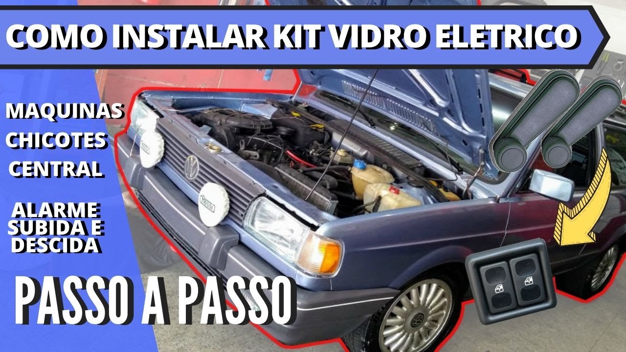 COMO INSTALAR VIDRO ELÉTRICO PASSO A PASSO
