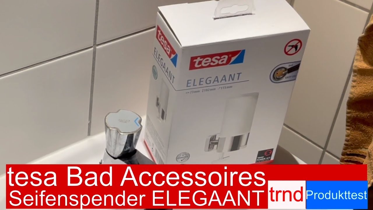 Produkttest - tesa Bad Accessoires mit tesa Power.Kit | Seifenspender ELEGAANT