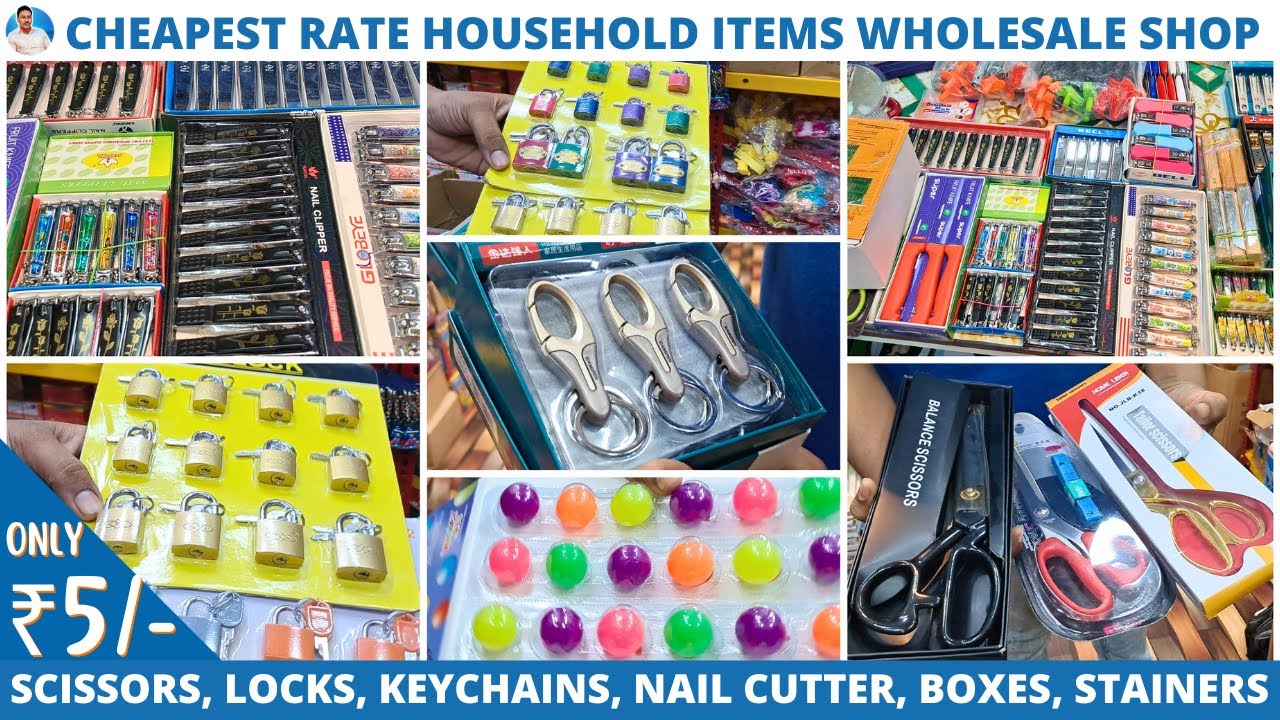Cheapest Rate Household Items Biggest Wholesaler in Kolkata | Scissors, Keychains, Boxes Shop