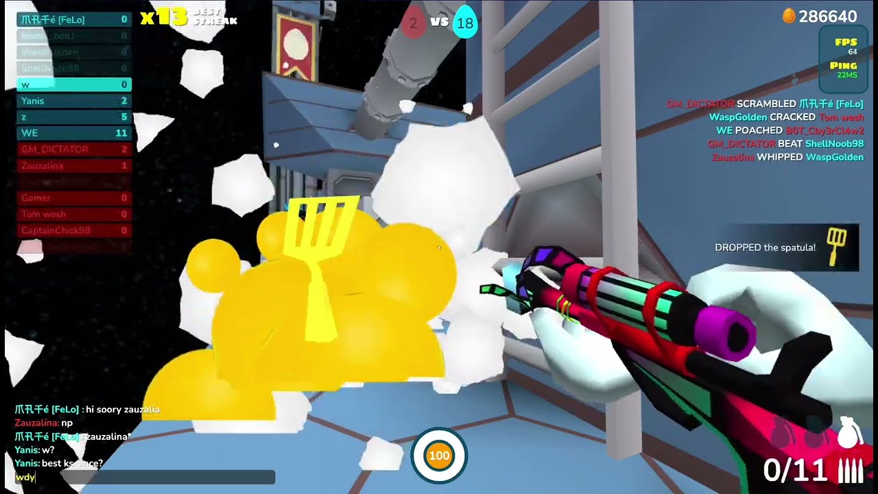 45 Killstreak! | Shell Shockers