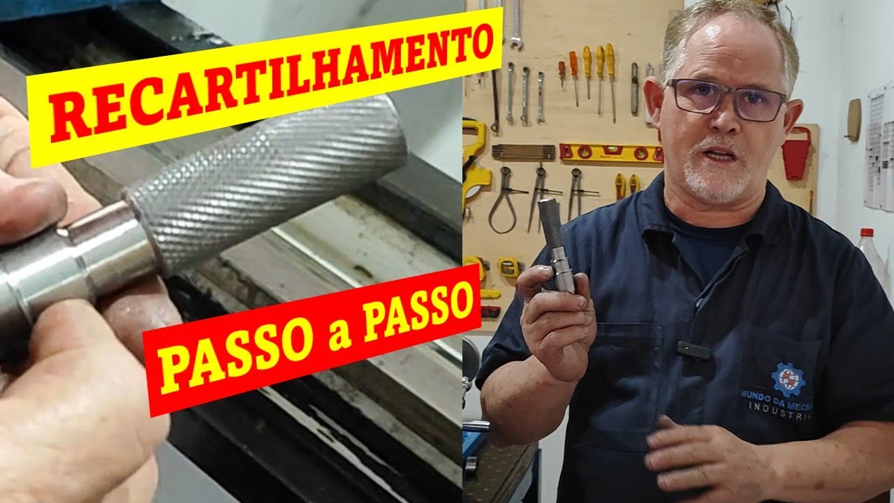 RECARTILHAMENTO NO MINI TORNO bvb 25 L - passo a passo   #mundodamecanicaindustrial