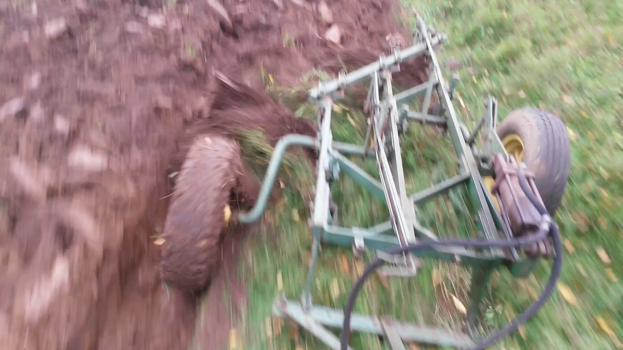 International 756 gas and JD 55H plow