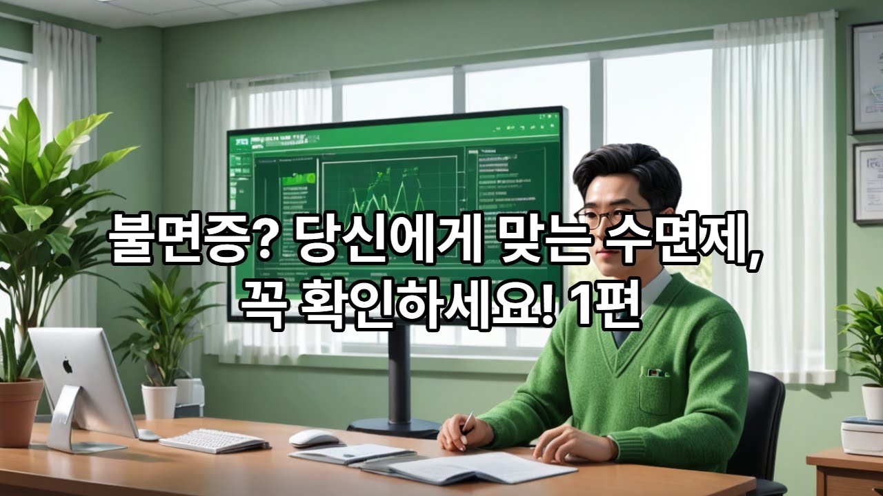 [지금공강 수면] 12 불면증 당신에게 맞는 수면제, 꼭 확인하세요! 1편