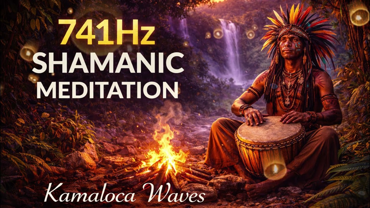 741Hz Spiritual Cleansing | Shamanic Drum Meditation | Kamaloca Waves