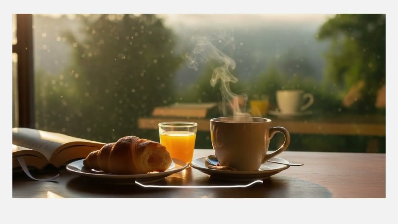 Warm Coffee Morning Music ( 1 hour )