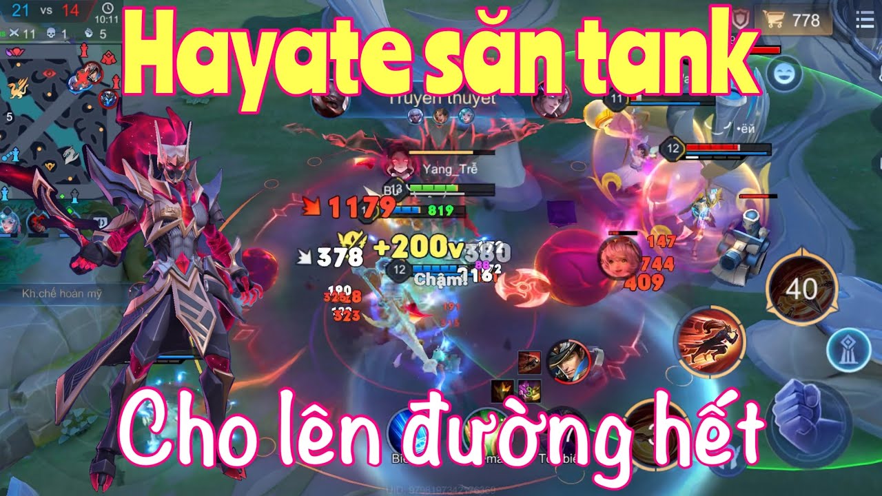 Hayate dũng sĩ diệt tank bắn team bạn như con - LQMB