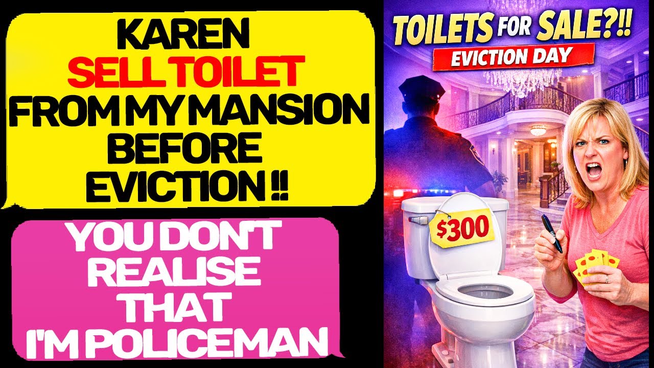 Karen  Tried to SELL the Mansion’s TOILETS Before Eviction — I Called the Cops! EntitledPeople