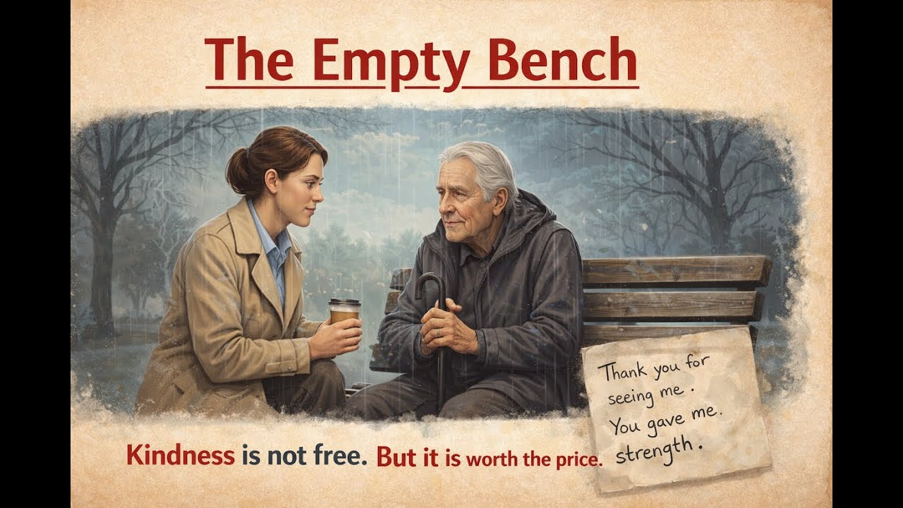 THE EMPTY BENCH 💔 Kindness Has a Price | English Listening Practice Level 1