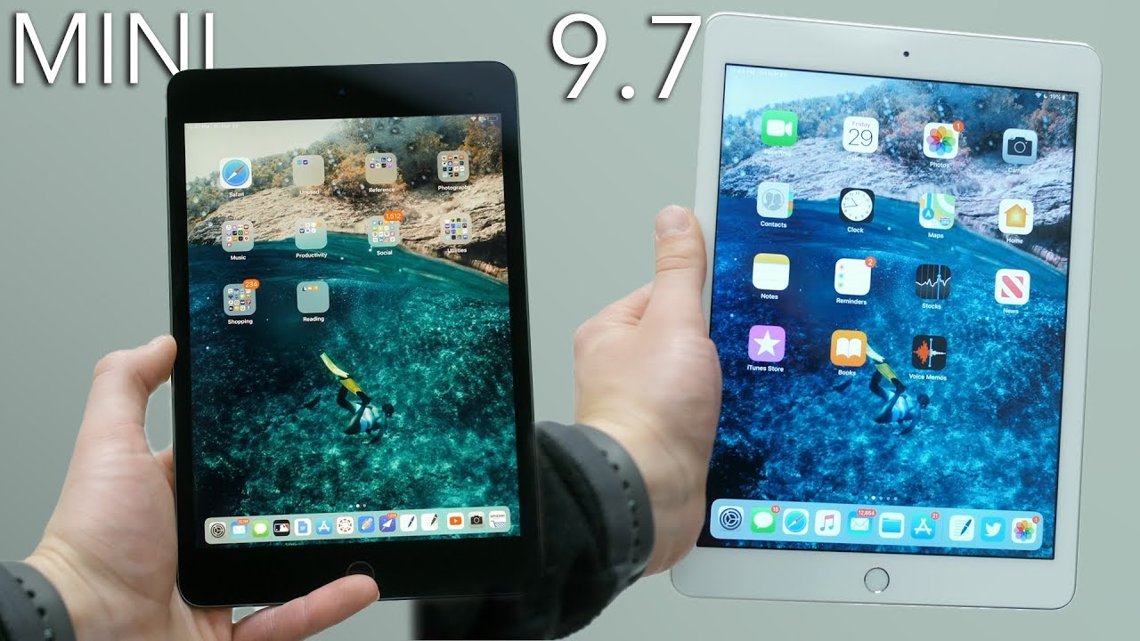 2019 iPad Mini vs iPad 9.7!