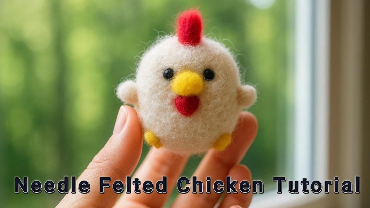Cute Felt Chicken Tutorial | Relaxing DAISO Craft for Beginners